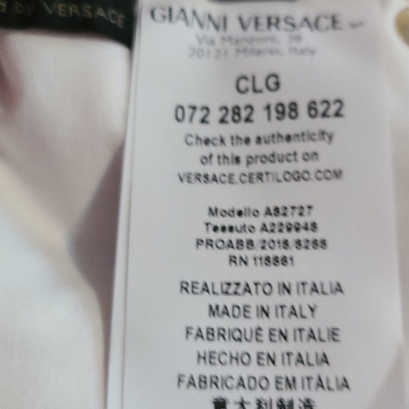 VERSACE Red Gold Denim Baroco Medusa Shorts 26/4 - Picture 12 of 13